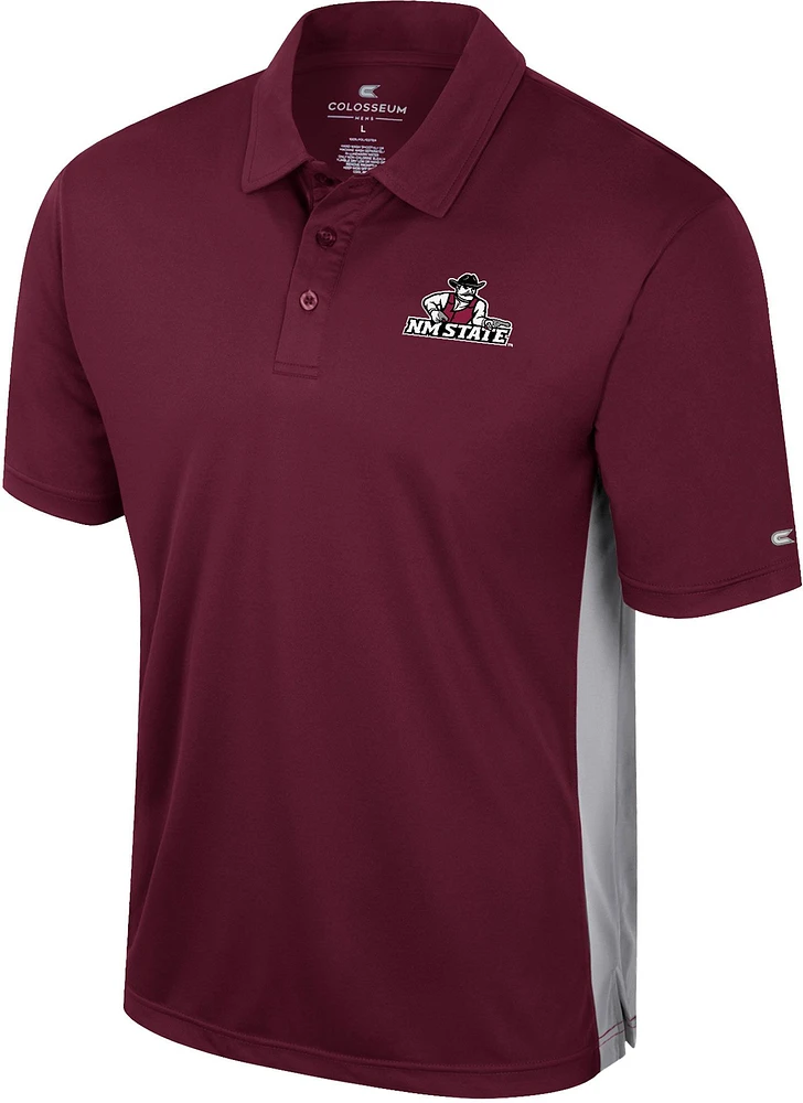 Colosseum Men's New Mexico State Aggies Crimson Set Polo