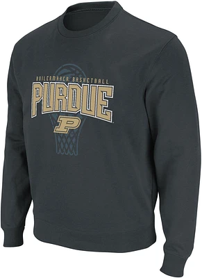 Colosseum Men's Purdue Boilermakers Black Stadium Crewneck Sweatshirt