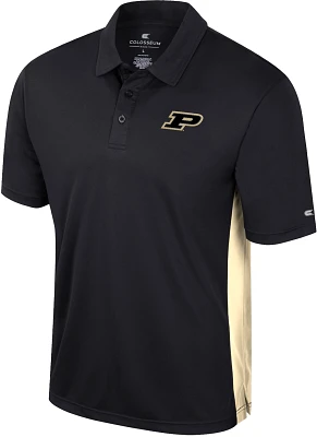 Colosseum Men's Purdue Boilermakers Black Set Polo