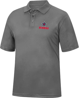 Colosseum Men's Robert Morris Colonials Charcoal Trail Polo