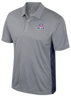 Colosseum Men's Arizona Wildcats Heather Grey Set Polo