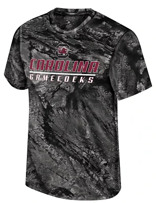 Colosseum Men's South Carolina Gamecocks Charcoal Huron Performance T-Shirt