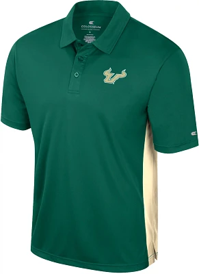 Colosseum Men's South Florida Bulls Green Set Polo