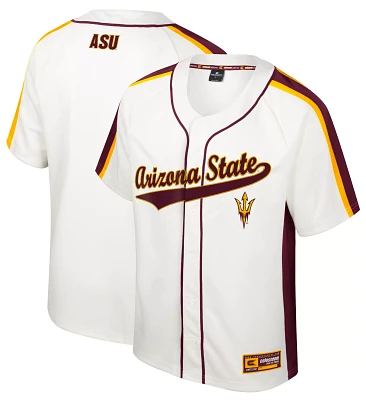 Colosseum Men's Arizona State Sun Devils Cream Ruth Replica Baseball Jersey