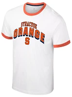 Colosseum Men's Syracuse Orange White Wyatt Ringer T-Shirt