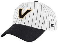 Colosseum Men's Vanderbilt Commodores Black Pin Stripe Adjustable Baseball Hat