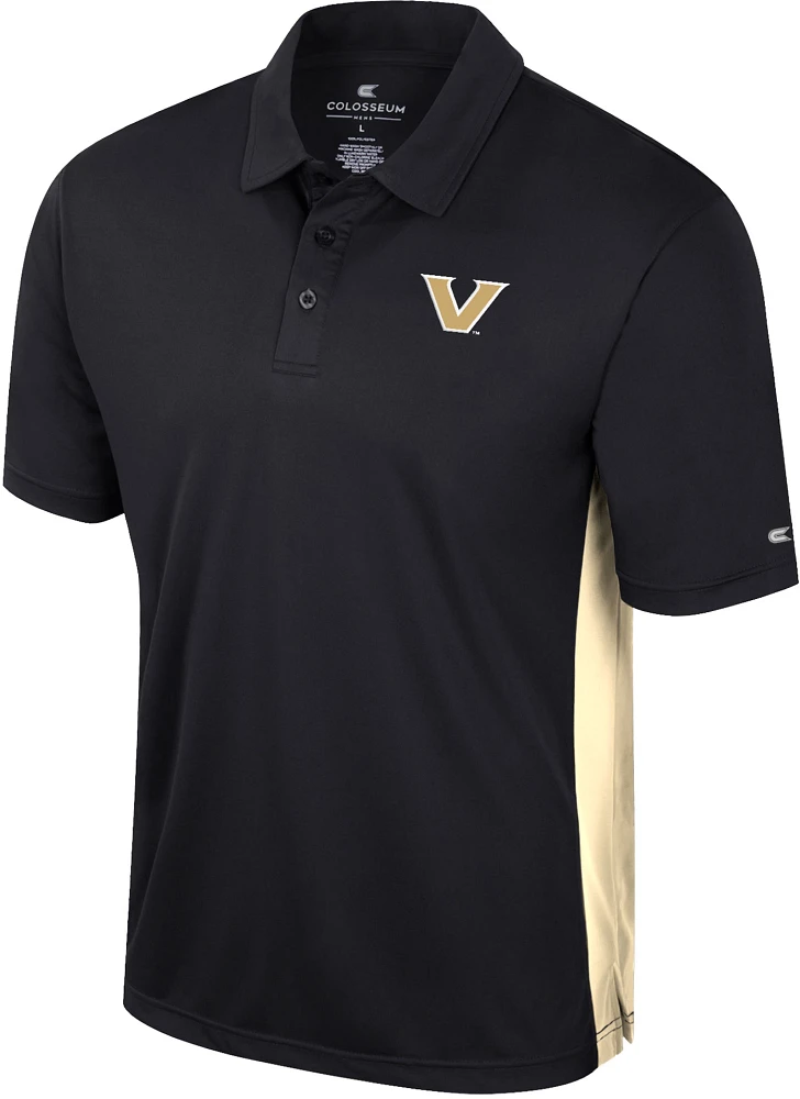 Colosseum Men's Vanderbilt Commodores Black Set Polo