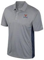 Colosseum Men's Virginia Cavaliers Heather Grey Set Polo