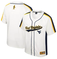 Colosseum Men's West Virginia Mountaineers Cream Ruth Replica Baseball Jersey