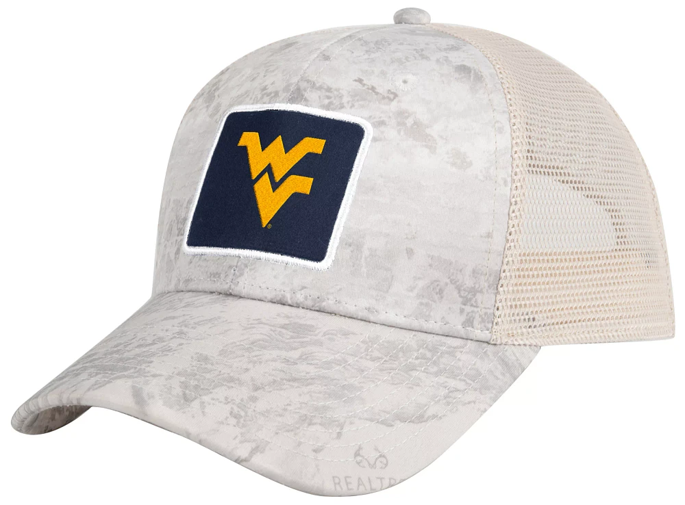 Colosseum Men's West Virginia Mountaineers Whiteout Realtree Huron Adjustable Trucker Hat