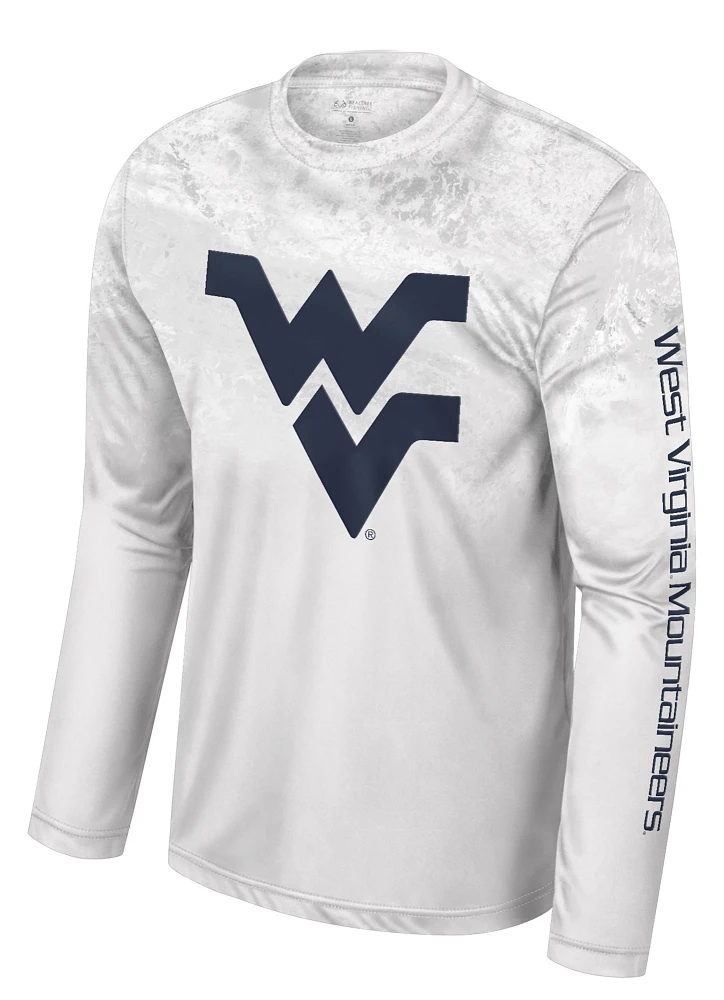 Colosseum Men's West Virginia Mountaineers Whiteout Realtree Erie Performance Long Sleeve T-Shirt