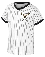 Colosseum Toddler Vanderbilt Commodores White Dusty Baseball Snap Up T-Shirt