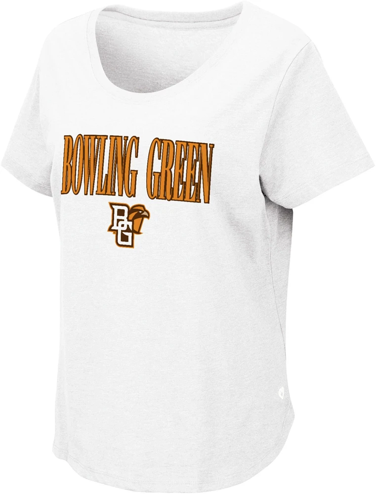 Colosseum Women's Bowling Green Falcons White T-Shirt