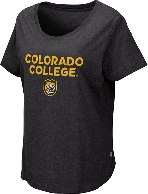 Colosseum Women's Colorado College Tigers Black T-Shirt