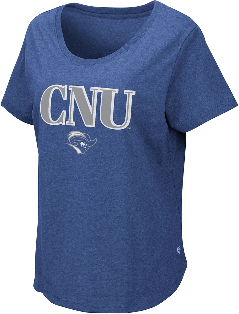 Colosseum Women's Christopher Newport Captains Royal T-Shirt