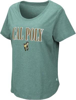 Colosseum Women's Cal Poly Mustangs Green T-Shirt