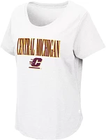 Colosseum Women's Central Michigan Chippewas White T-Shirt