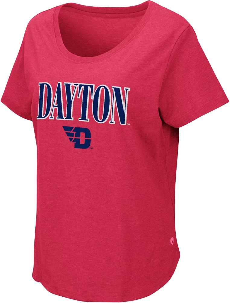 Colosseum Women's Dayton Flyers Red T-Shirt