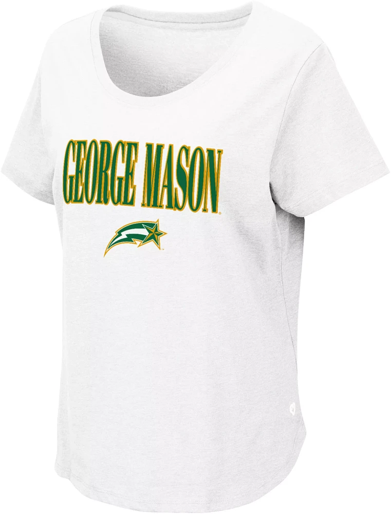 Colosseum Women's George Mason Patriots White T-Shirt