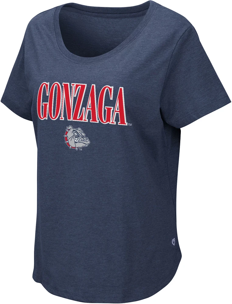 Colosseum Women's Gonzaga Bulldogs Navy T-Shirt