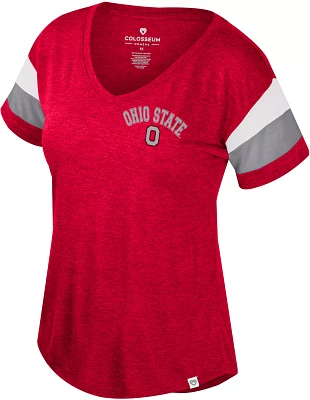 Colosseum Women's Ohio State Buckeyes Scarlet Delacroix T-Shirt