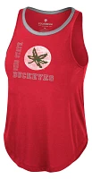 Colosseum Women's Ohio State Buckeyes Red Whistle Down Swing Tank Top