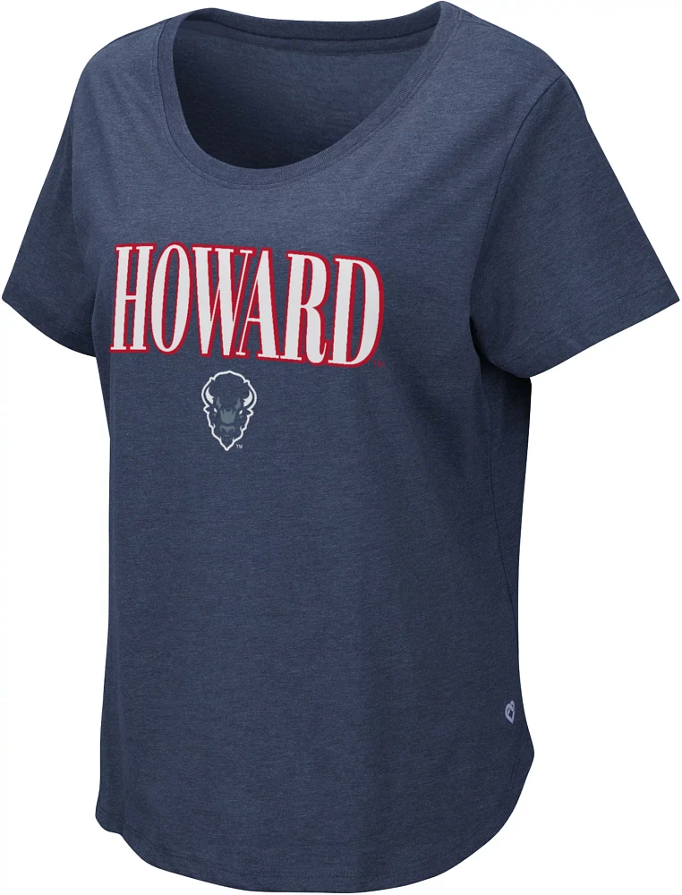 Colosseum Women's Howard Bison Navy T-Shirt