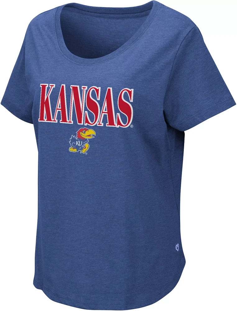 Colosseum Women's Kansas Jayhawks Royal T-Shirt