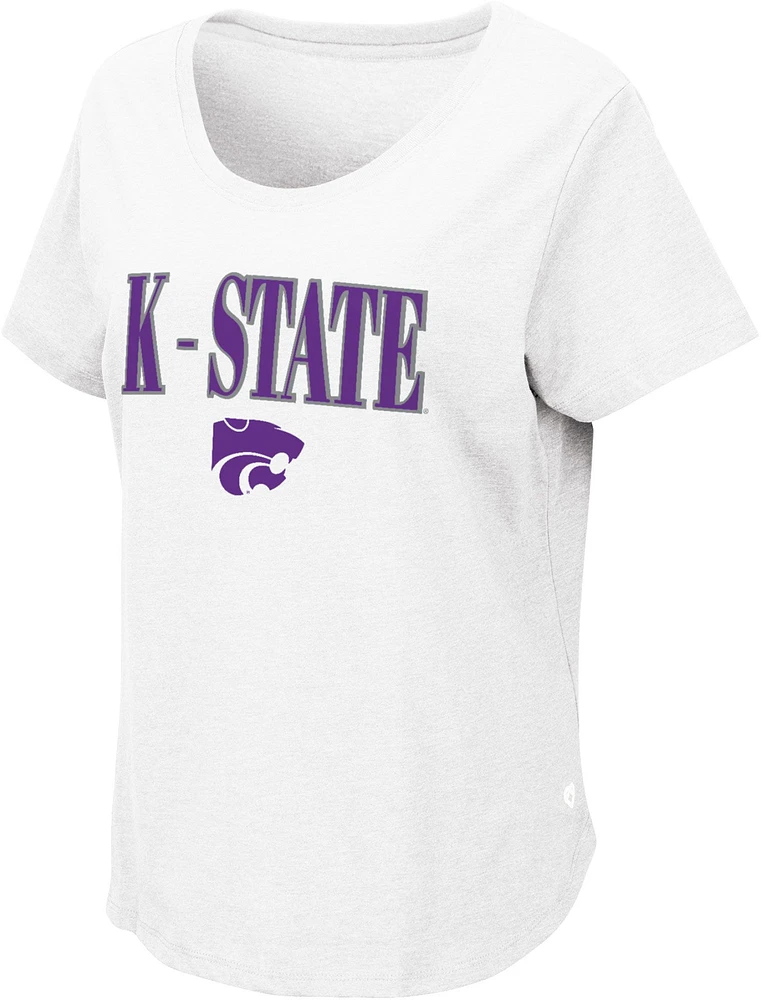 Colosseum Women's Kansas State Wildcats White T-Shirt