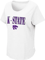 Colosseum Women's Kansas State Wildcats White T-Shirt