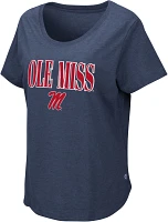 Colosseum Women's Ole Miss Rebels Navy T-Shirt