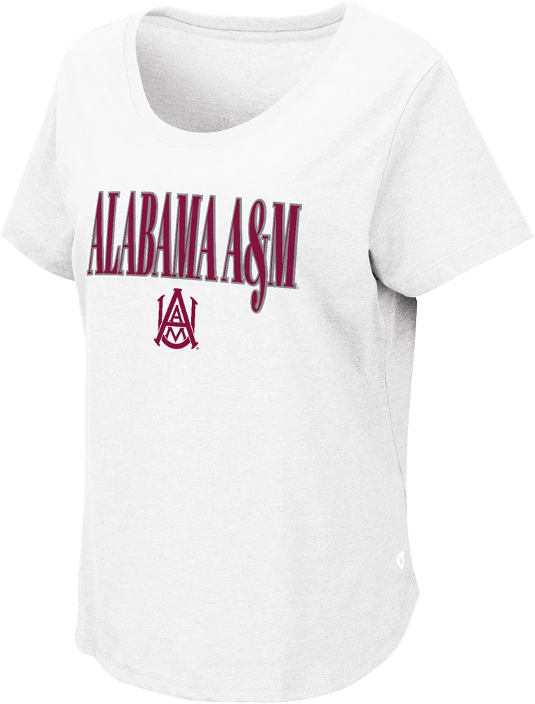 Colosseum Women's Alabama A&M Bulldogs White T-Shirt