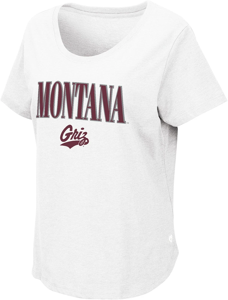 Colosseum Women's Montana Grizzlies White T-Shirt