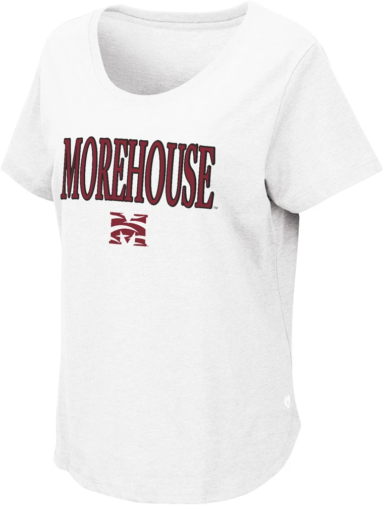 Colosseum Women's Morehouse College Maroon Tigers White T-Shirt