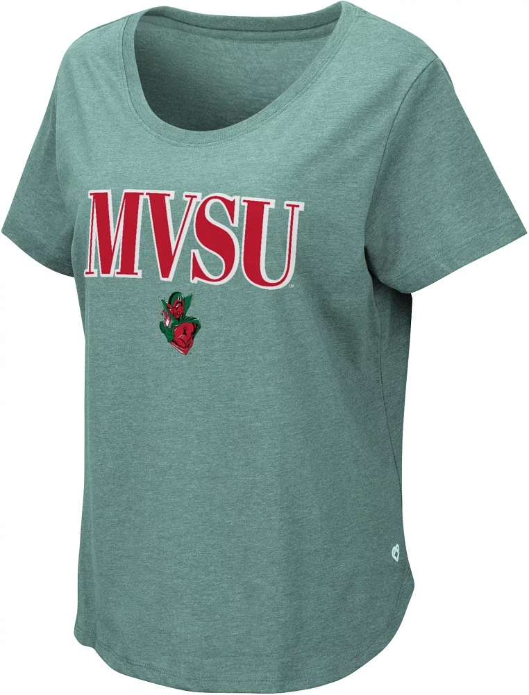 Colosseum Women's Mississippi Valley State Delta Devils Green T-Shirt