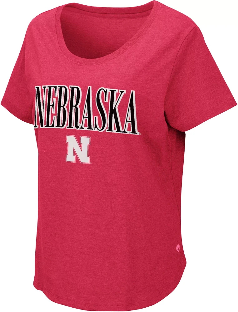 Colosseum Women's Nebraska Cornhuskers Red T-Shirt