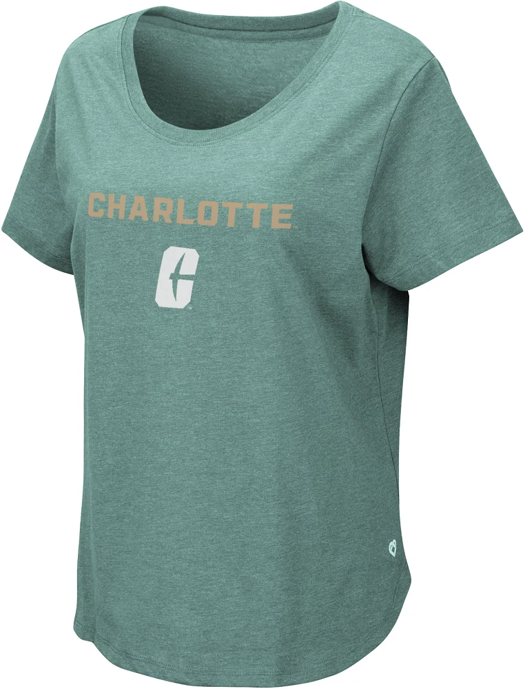 Colosseum Women's Charlotte 49ers Green T-Shirt