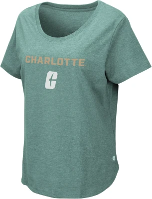 Colosseum Women's Charlotte 49ers Green T-Shirt