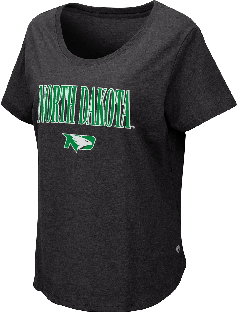 Colosseum Women's North Dakota Fighting Hawks Black T-Shirt