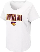 Colosseum Women's Northern Iowa Panthers  White T-Shirt