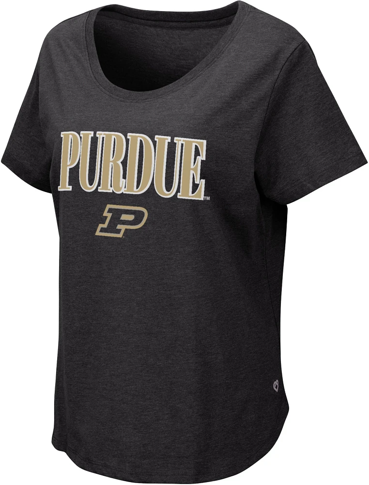 Colosseum Women's Purdue Boilermakers Black T-Shirt