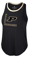 Colosseum Women's Purdue Boilermakers Black Whistle Down Swing Tank Top