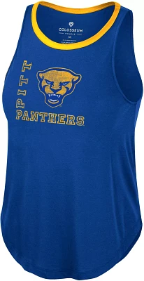 Colosseum Women's Pitt Panthers Royal Whistle Down Swing Tank Top