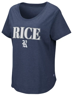 Colosseum Women's Rice Owls Navy T-Shirt