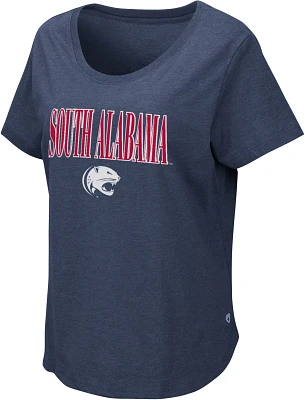 Colosseum Women's South Alabama Jaguars Navy T-Shirt