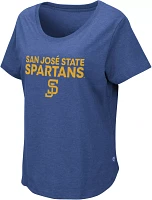 Colosseum Women's San Jose State  Spartans Royal T-Shirt