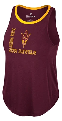 Colosseum Women's Arizona State Sun Devils Maroon Whistle Down Swing Tank Top