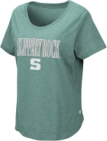 Colosseum Women's Slippery Rock Green T-Shirt