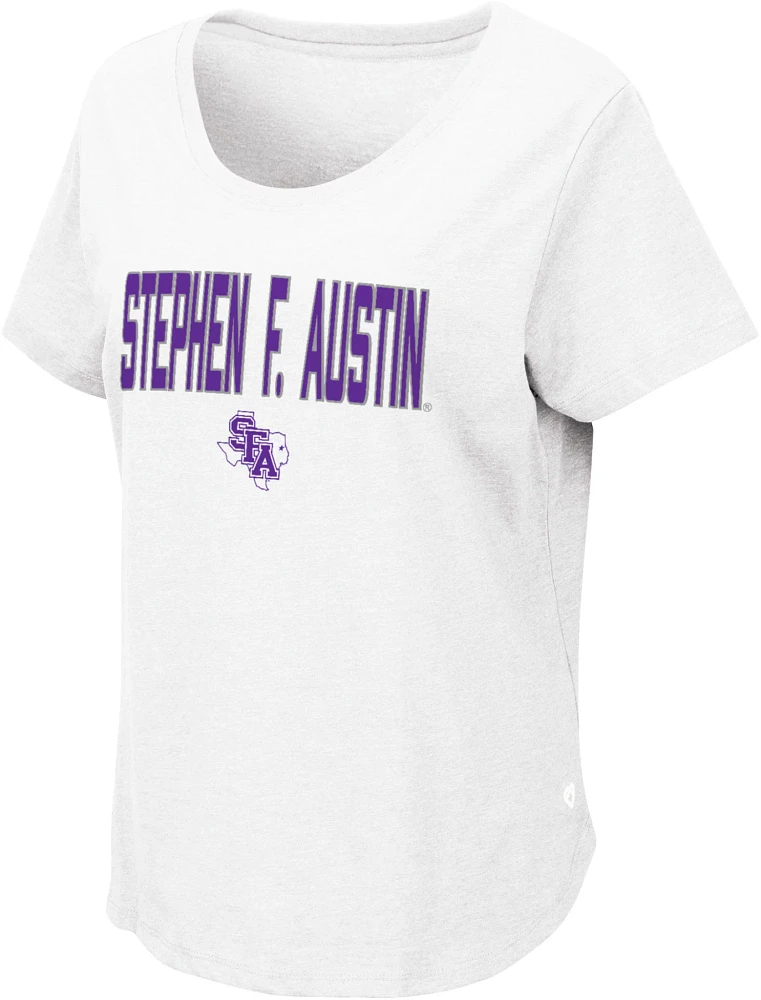 Colosseum Women's Stephen F. Austin Lumberjacks White T-Shirt