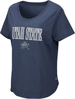 Colosseum Women's Utah State Aggies Navy T-Shirt